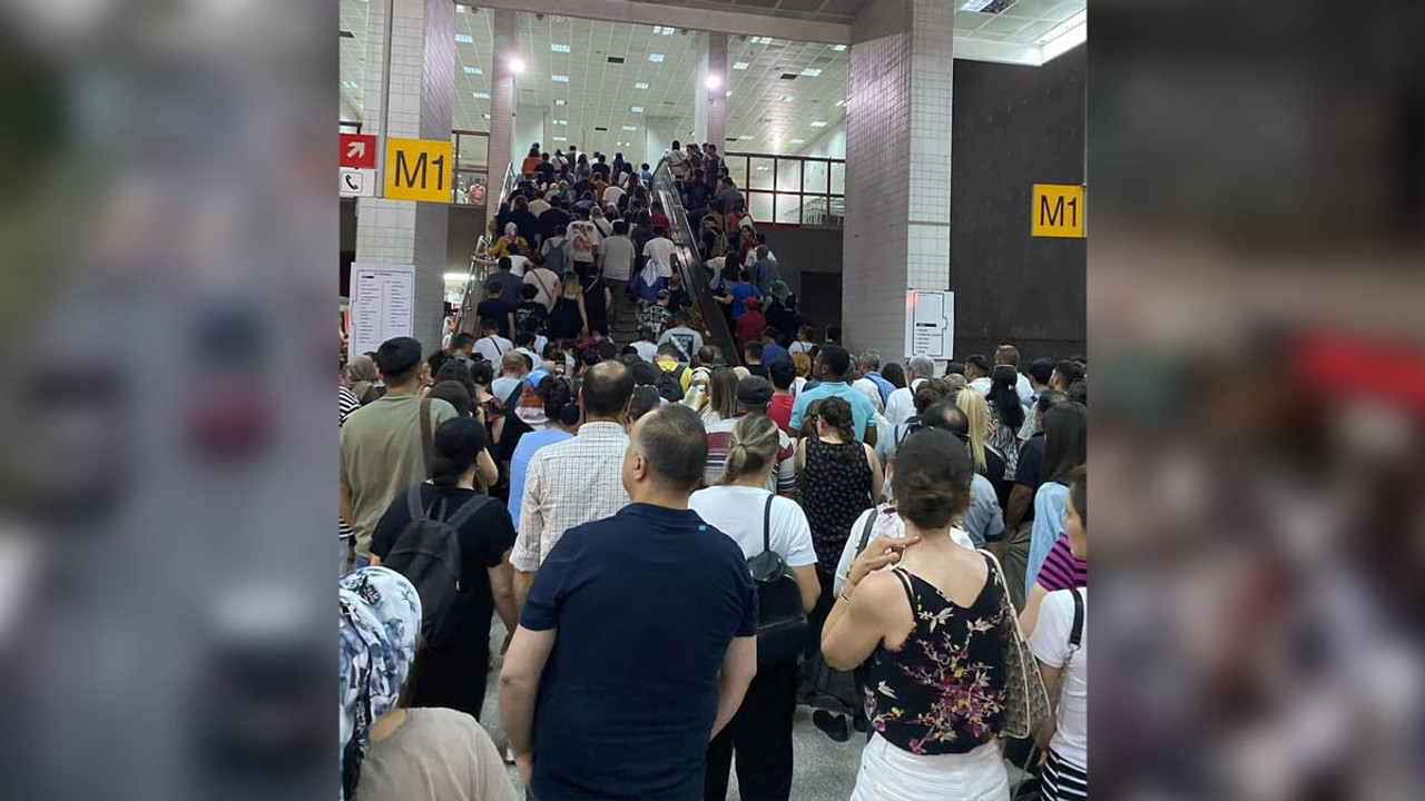 'Metro' bile sıcağa dayanamadı!