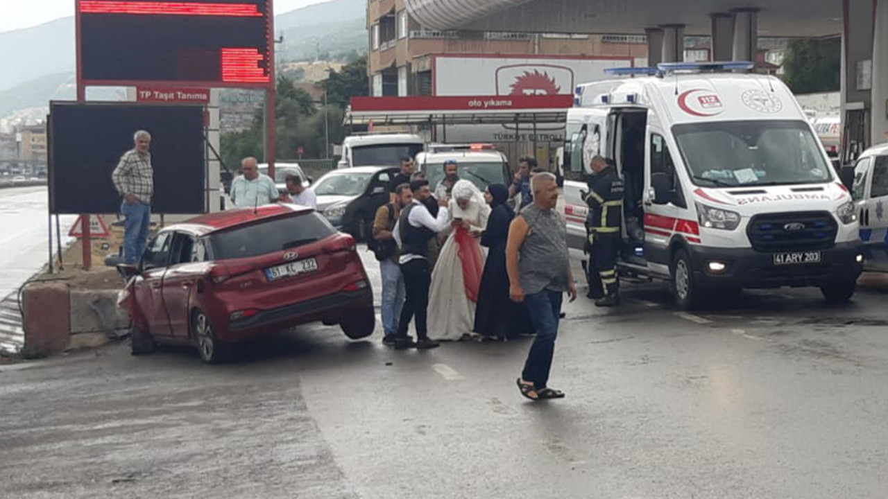 Düğün yerine hastaneye gittiler!