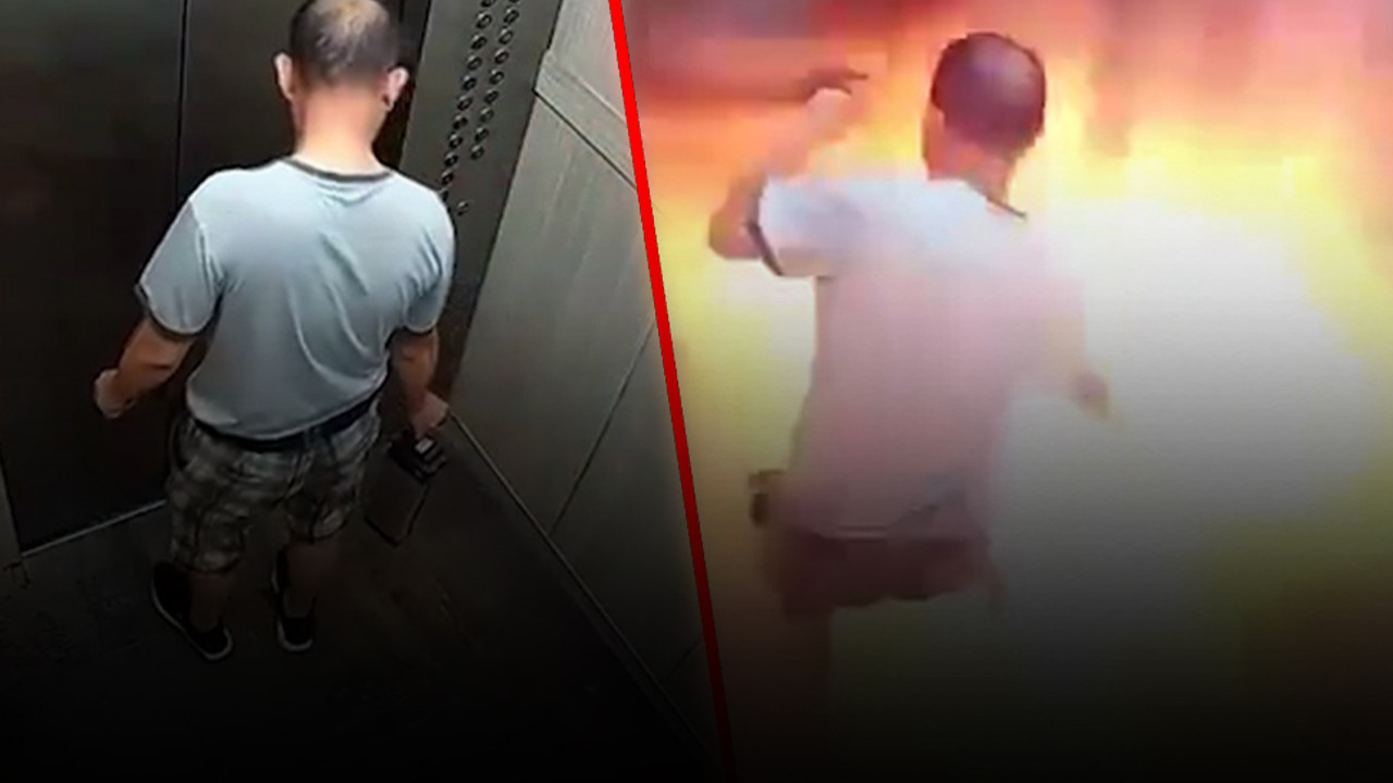 Lityum batarya ile asansöre binen adam, feci şekilde can verdi!