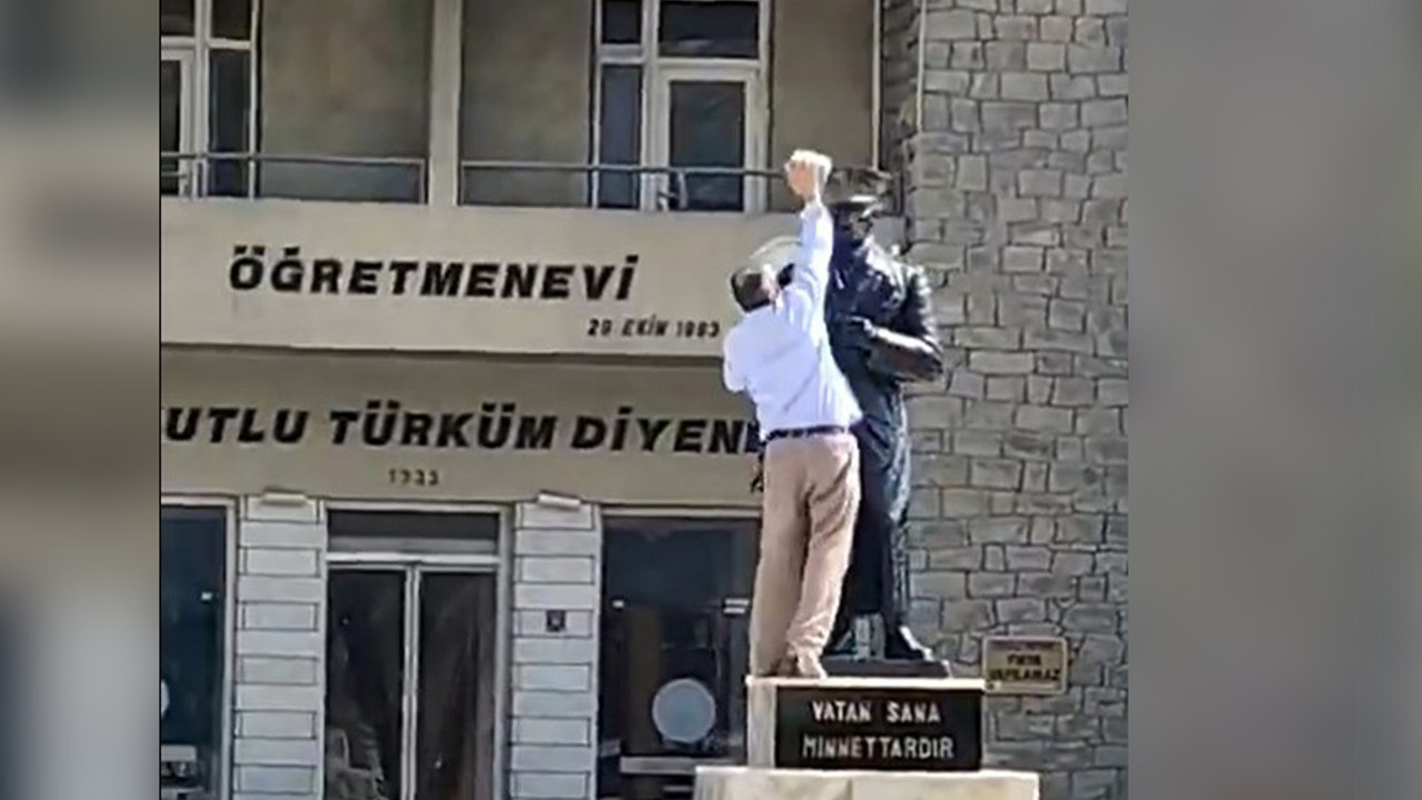 Elazığ'da Atatürk heykeline saldırı: Bir kişi gözaltında