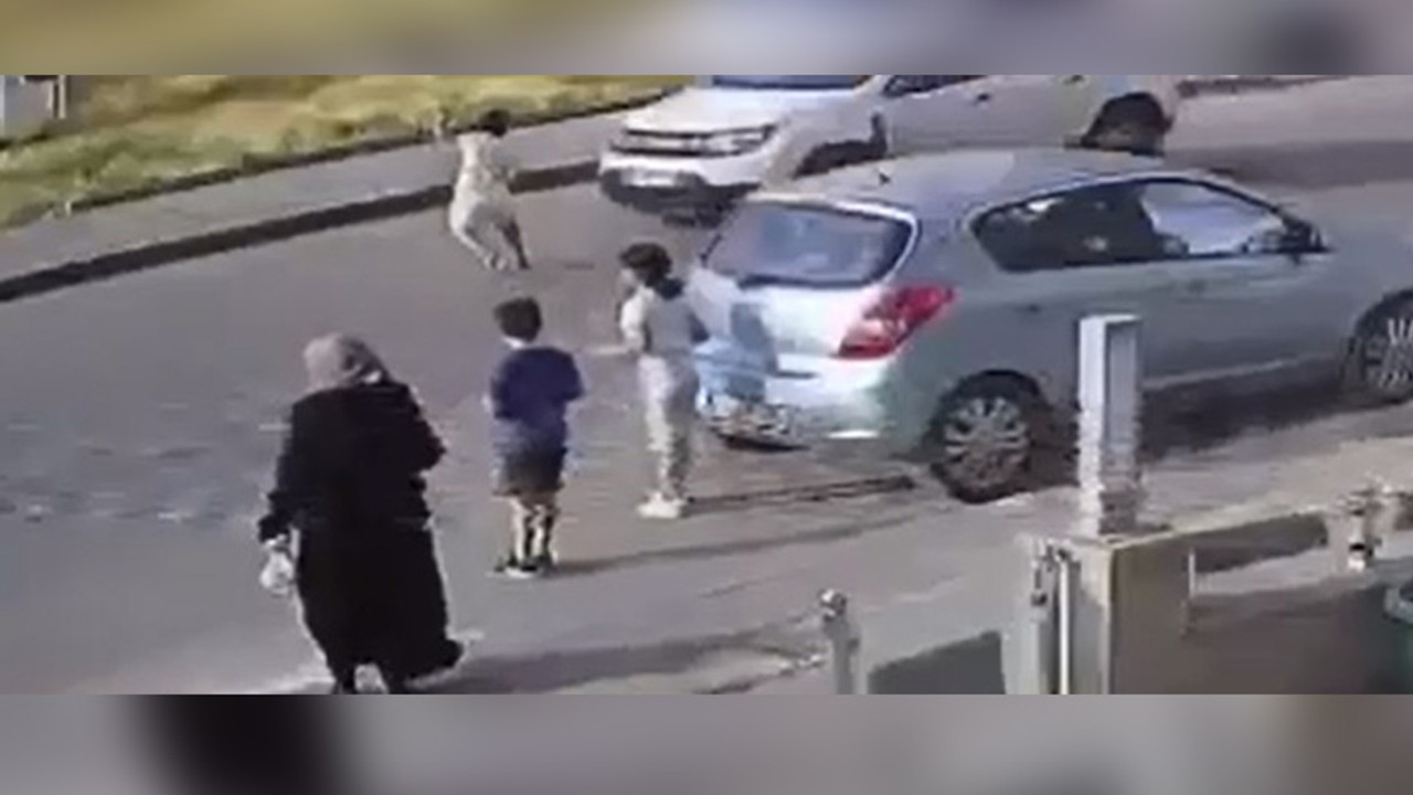 Yola fırlayan çocuğa otomobilin çarptığı anlar kamerada