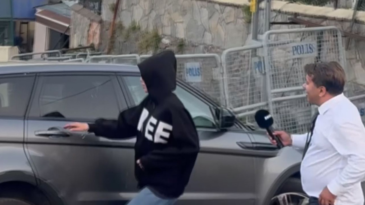 Tahliye edilen Sıla Doğu karakola imza attıktan sonra görüntülendi