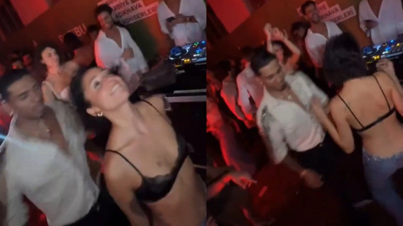 Zeynep Bastık, Tarık Mengüç'ün oğluyla çılgınca dans etti! Sevgilisi öylece izledi...