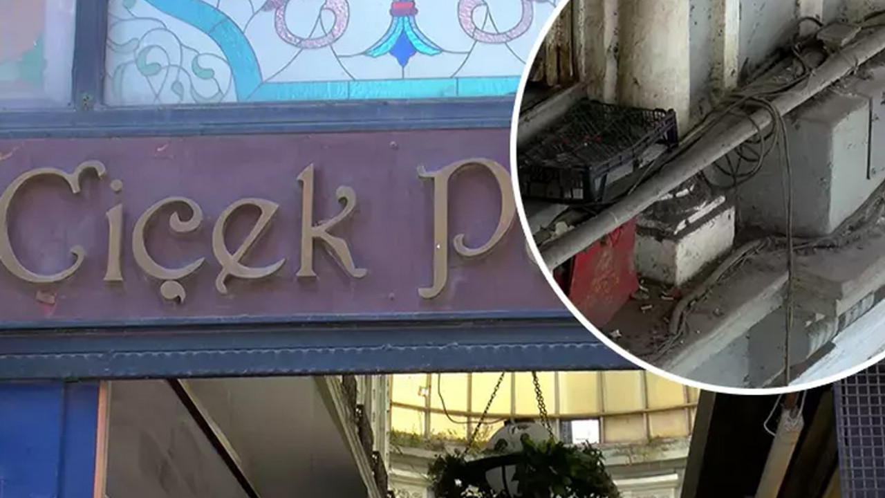 Çiçek Pasajı'ndaki görüntüye büyük tepki: Bir türlü restorasyon yapılamadı
