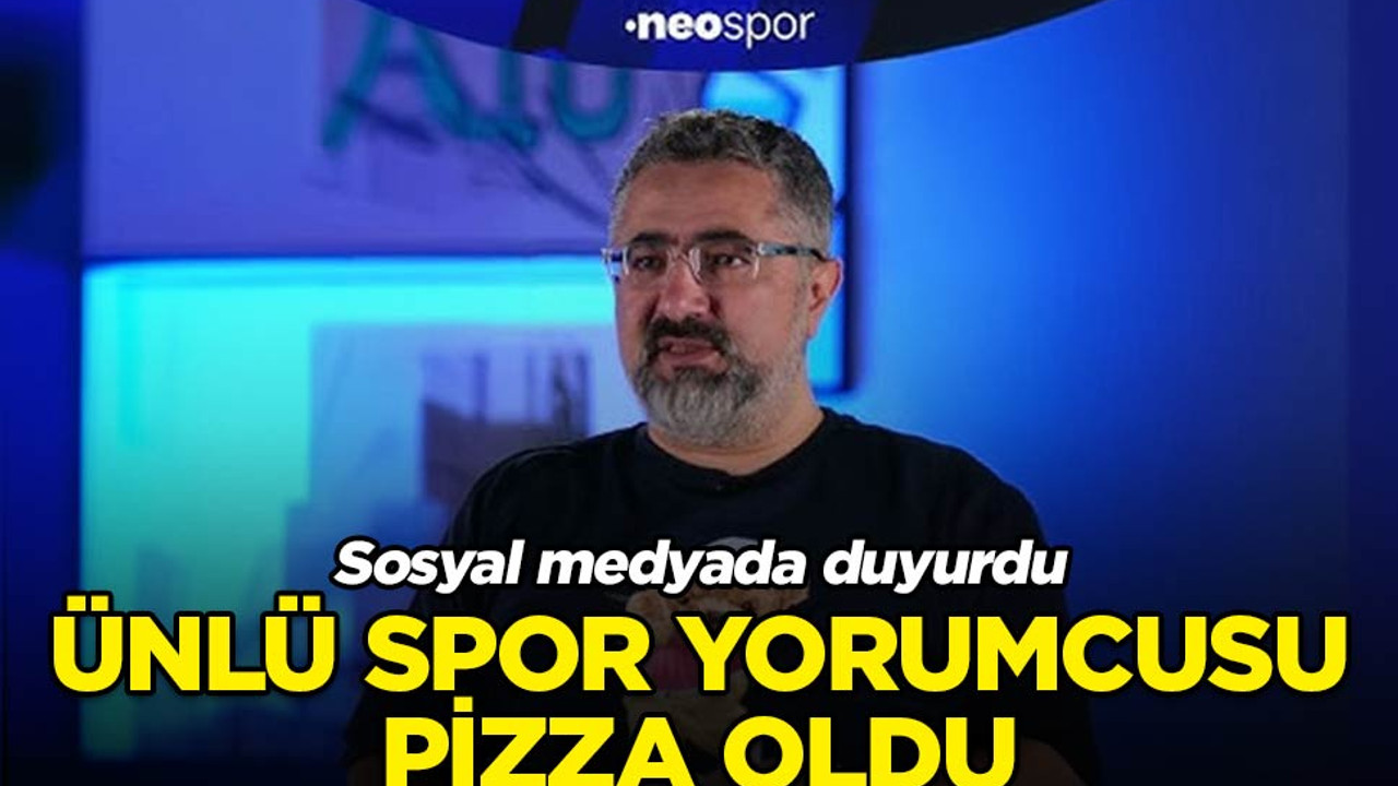 Ünlü spor yorumcusu pizza oldu!