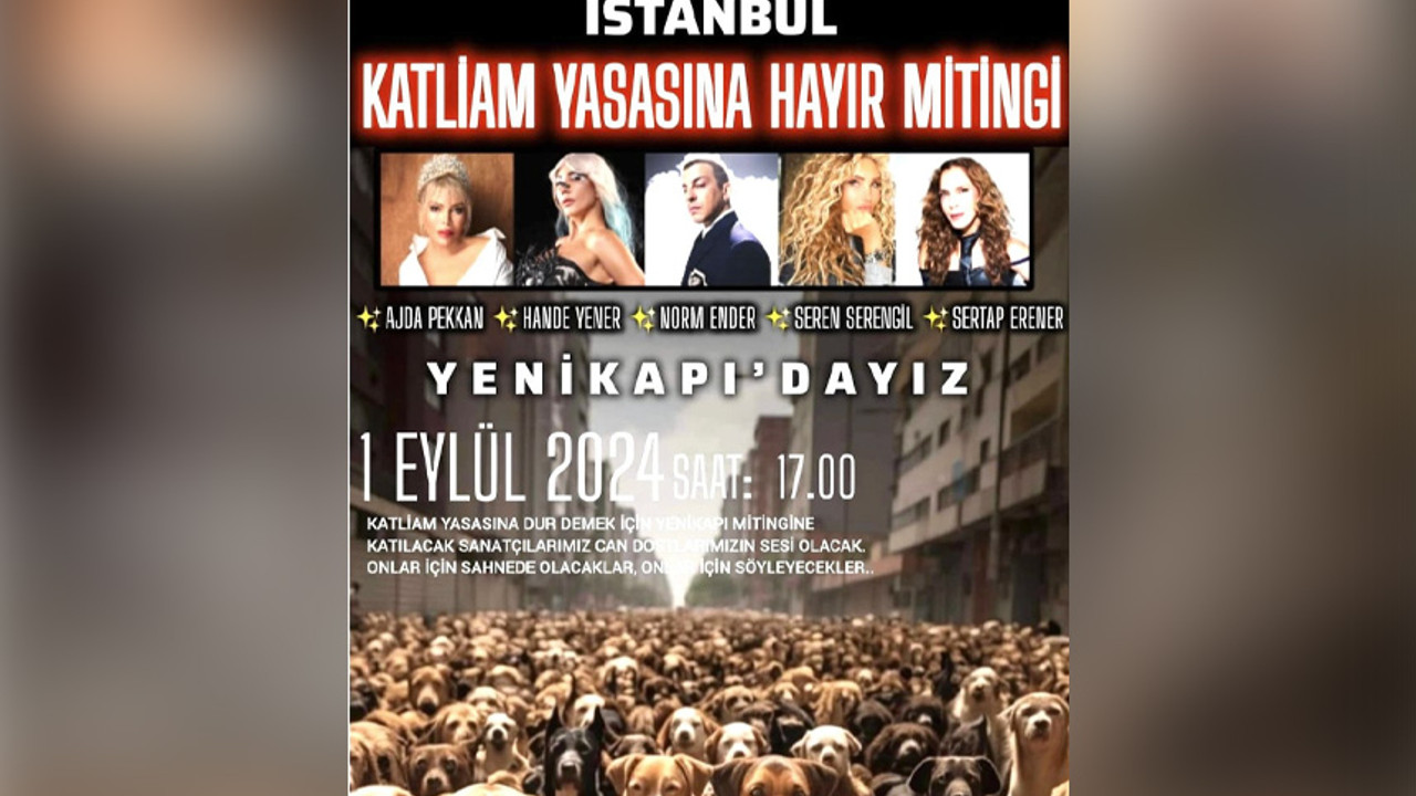 Hayvanseverler bu kez Yenikapı'da toplanıyor