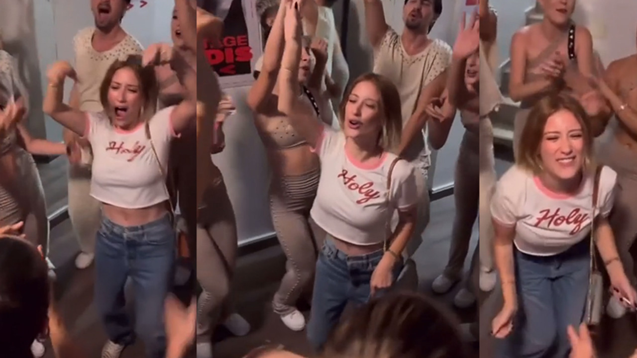 Hazal Kaya Edis konserinde kuliste böyle coştu