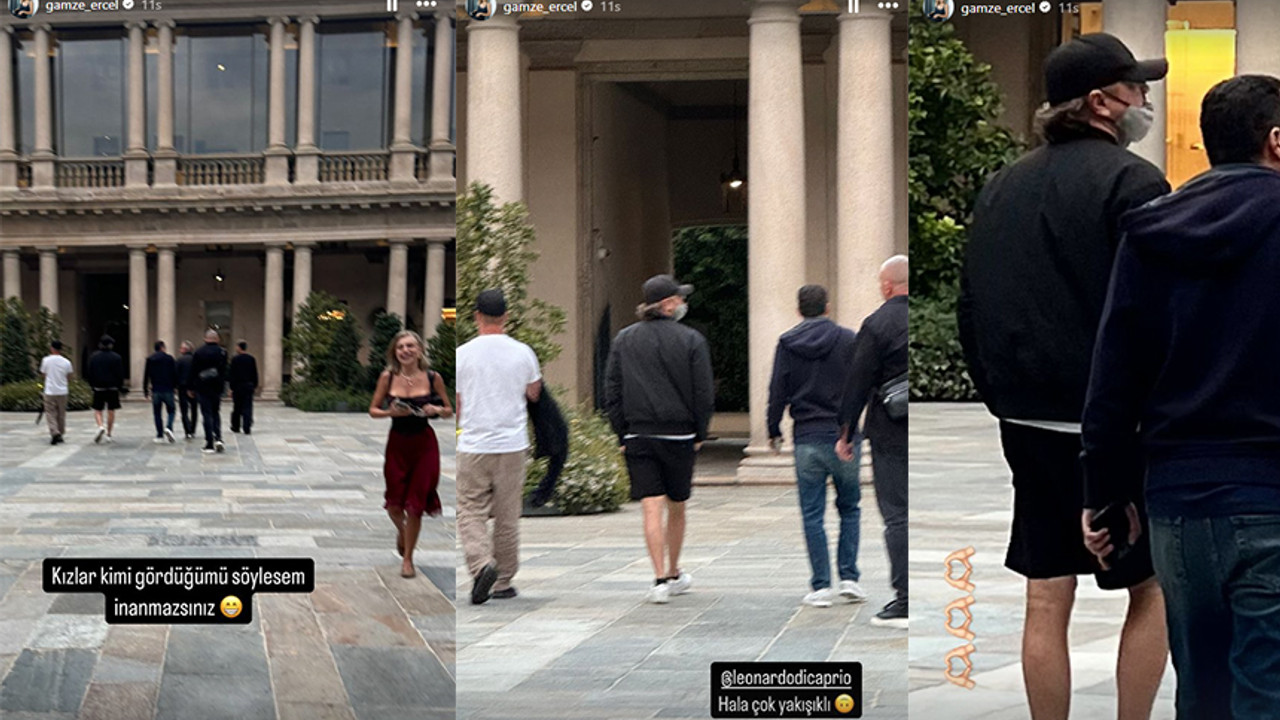 Gamze Erçel'in kadrajına Leonardo Dicaprio takıldı! "Hâlâ çok yakışıklı"