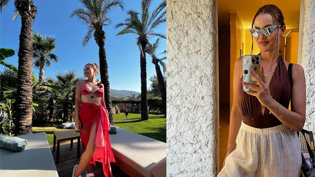 Fahriye Evcen'den yaza veda pozları