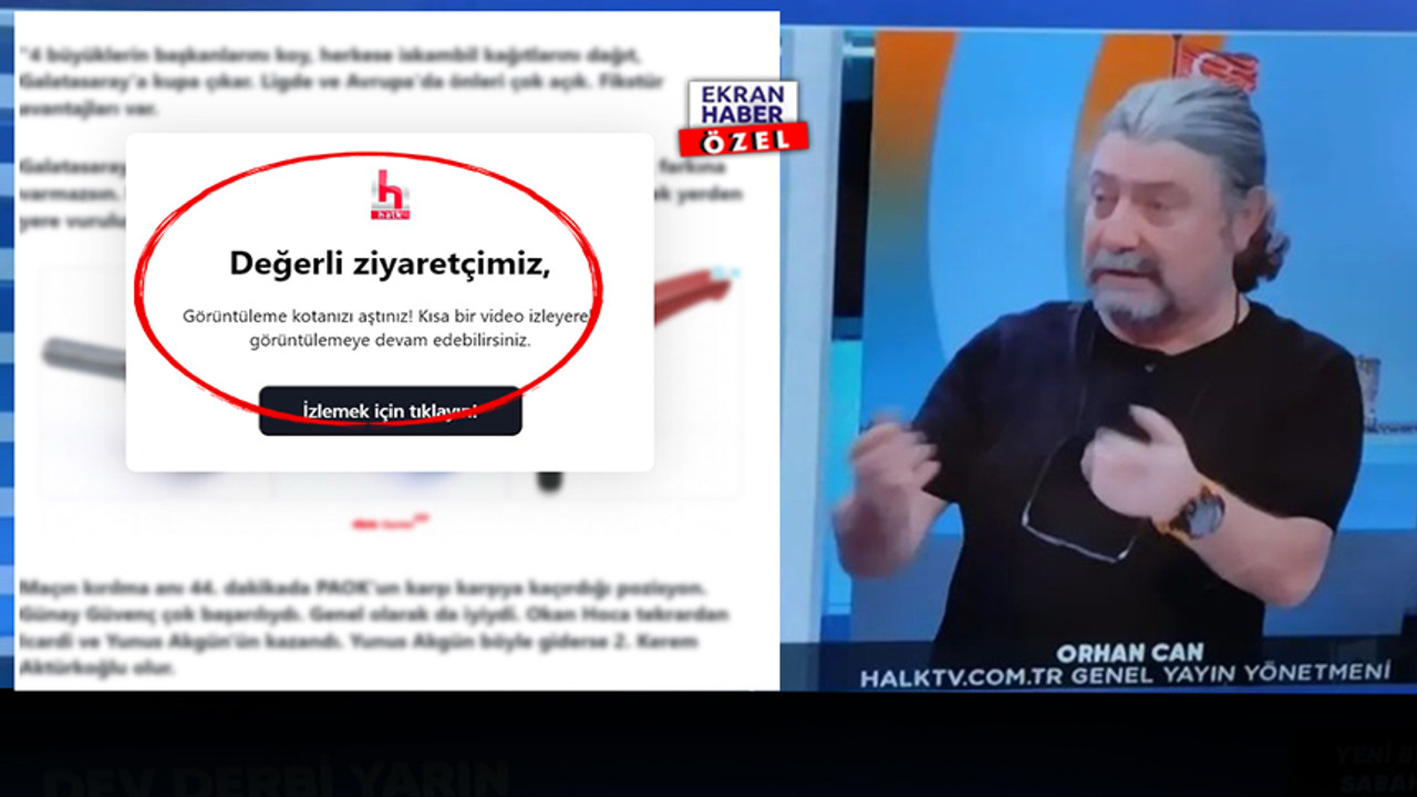 Halk TV, halkın haber hakkına 'kota' koydu! Reklama tıklamayana haber yok!