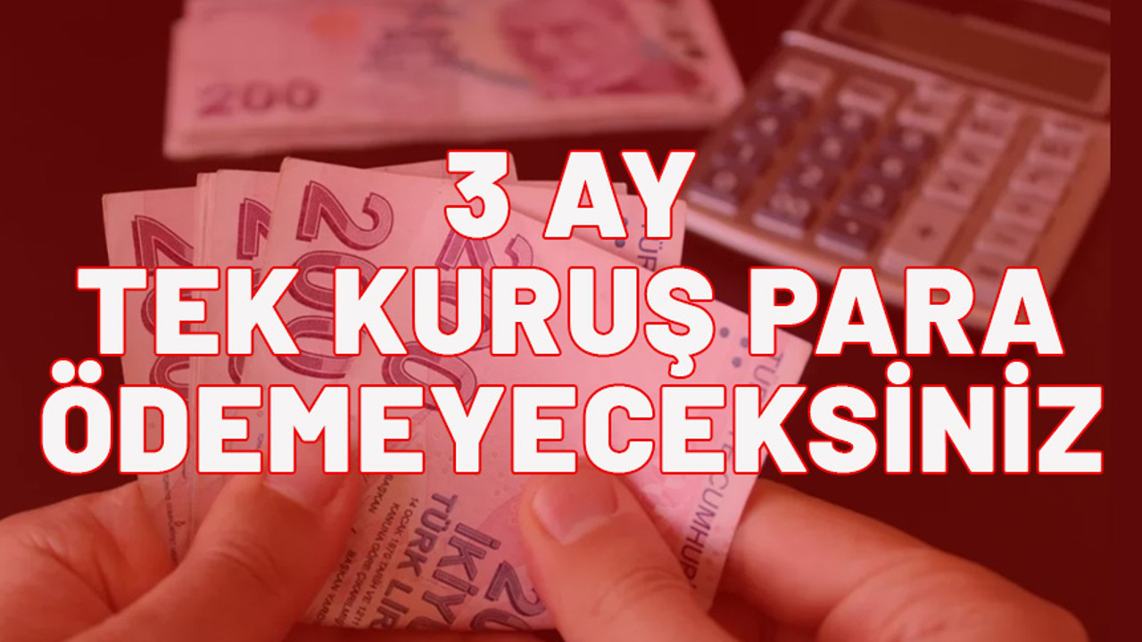 3 ay tek kuruş ödemeyeceksiniz. 100 bin TL nakit kredi için hemen başvurun.