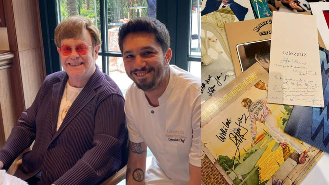 Sir Elton John, öğle yemeği için birkaç saatliğine Türkiye'ye geldi