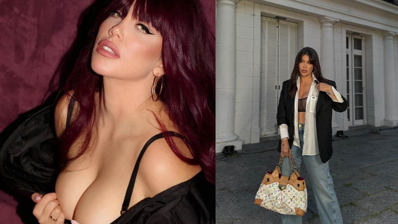 Wanda Nara'dan cesur pozlar! Göğsünü tamamen açtı