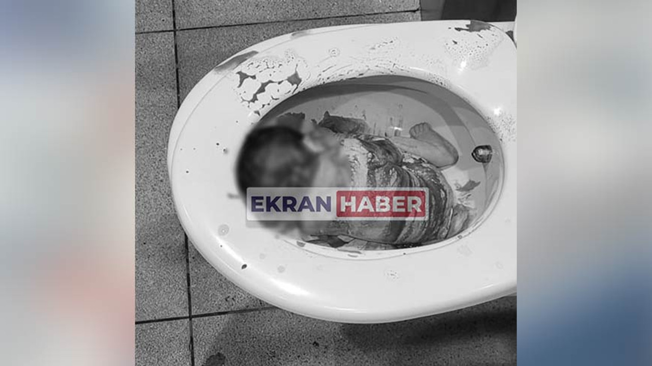 Havalimanında bebeği klozete attılar!