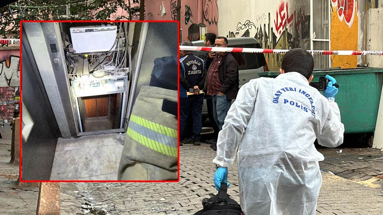Mühürlü asansörü tamir ederken altında kalıp öldü! Eşi sinir krizi geçirdi…