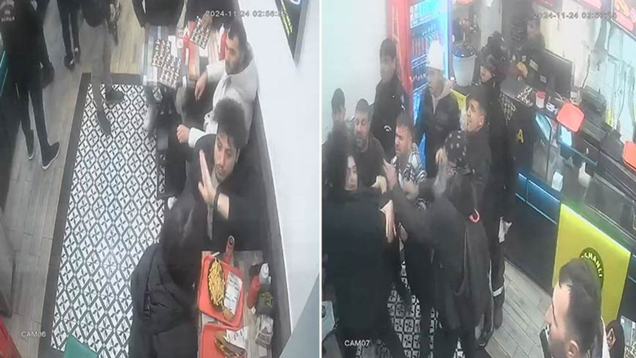 İstanbul'un göbeğinde sevgilisine tokat attı! Garsonlardan tekme tokat dayak yedi