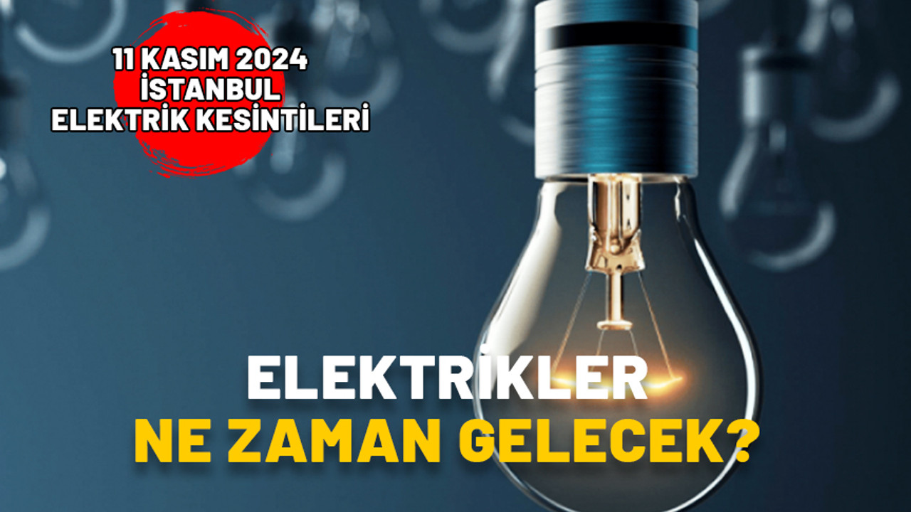 İstanbul elektrik kesintisi 11 Kasım 2024: Elektrikler ne zaman gelecek? BEDAŞ elektrik kesinti listesi