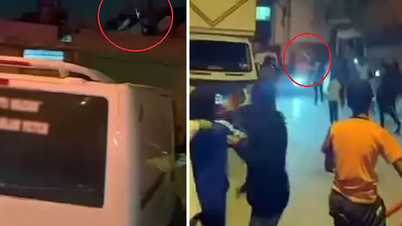 Cezaevinden tahliye oluşunu ateş açarak kutladılar