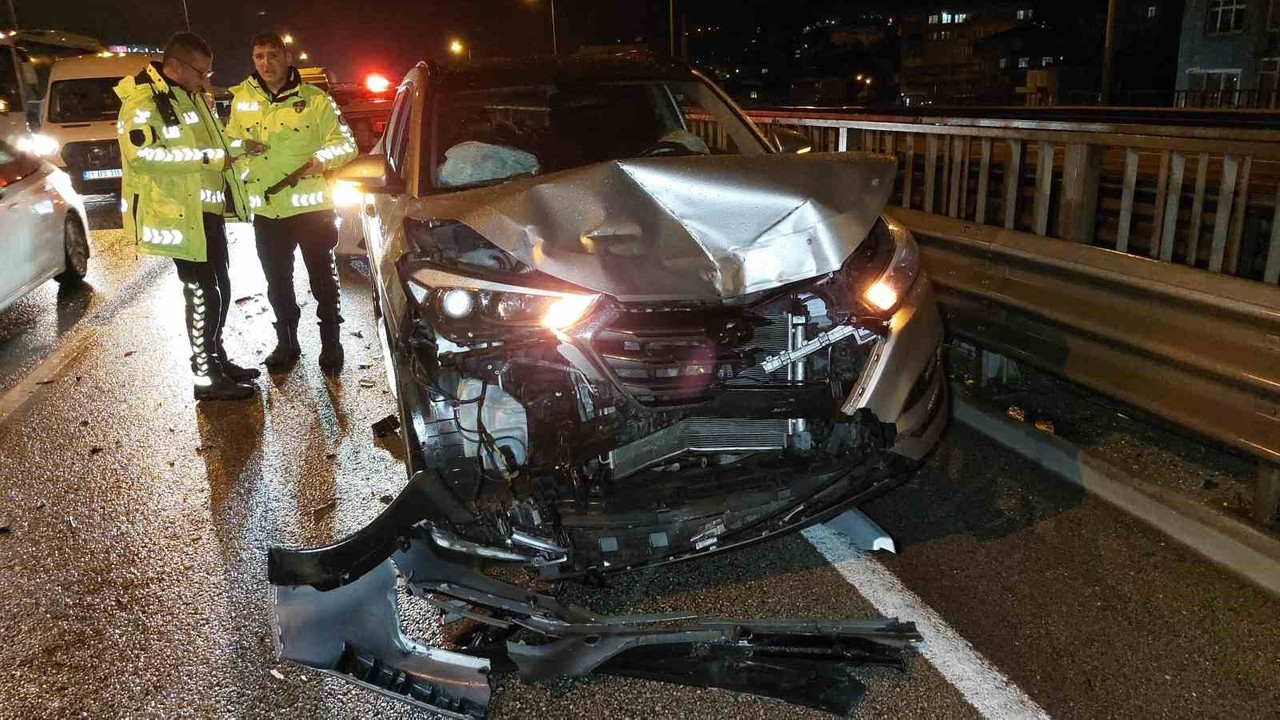 Samsun’da 4 araçlı zincirleme trafik kazası: 3 yaralı