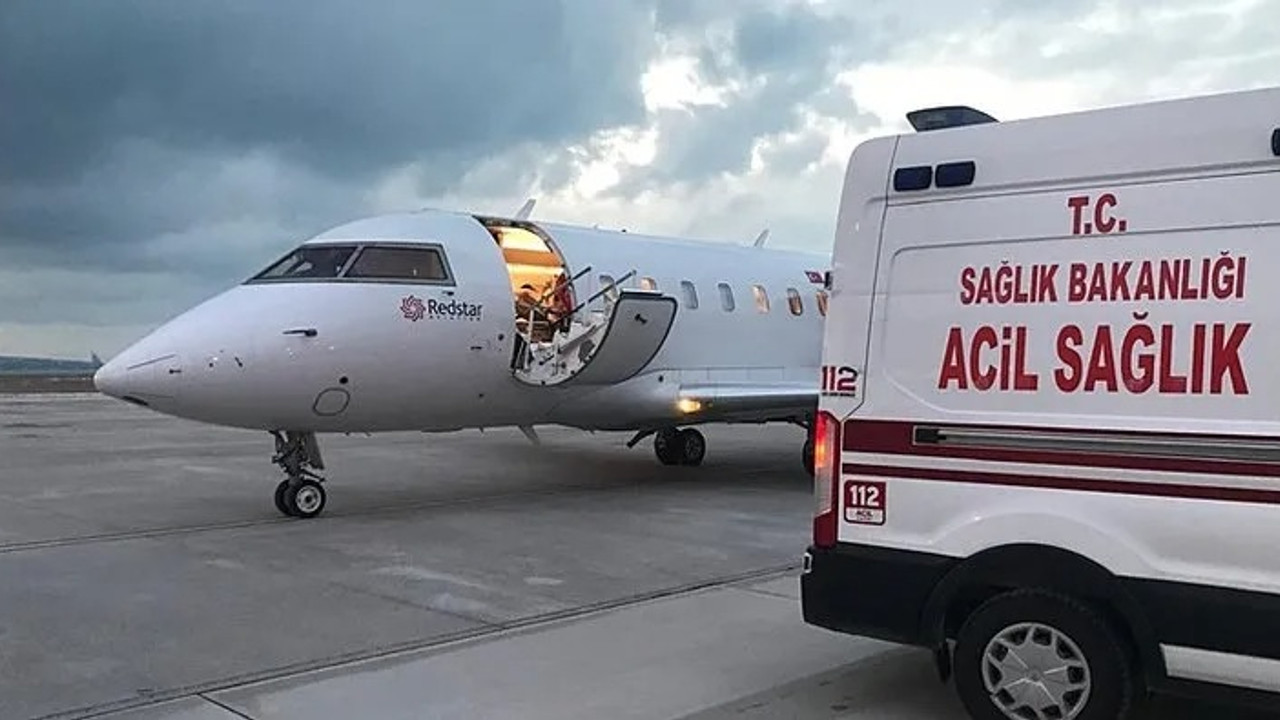 Ambulans uçak 10 günlük bebek için havalandı!