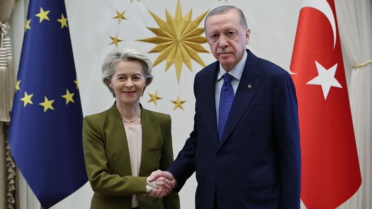 Cumhurbaşkanı Erdoğan, AB Komisyonu Başkanı von der Leyen ile görüştü!