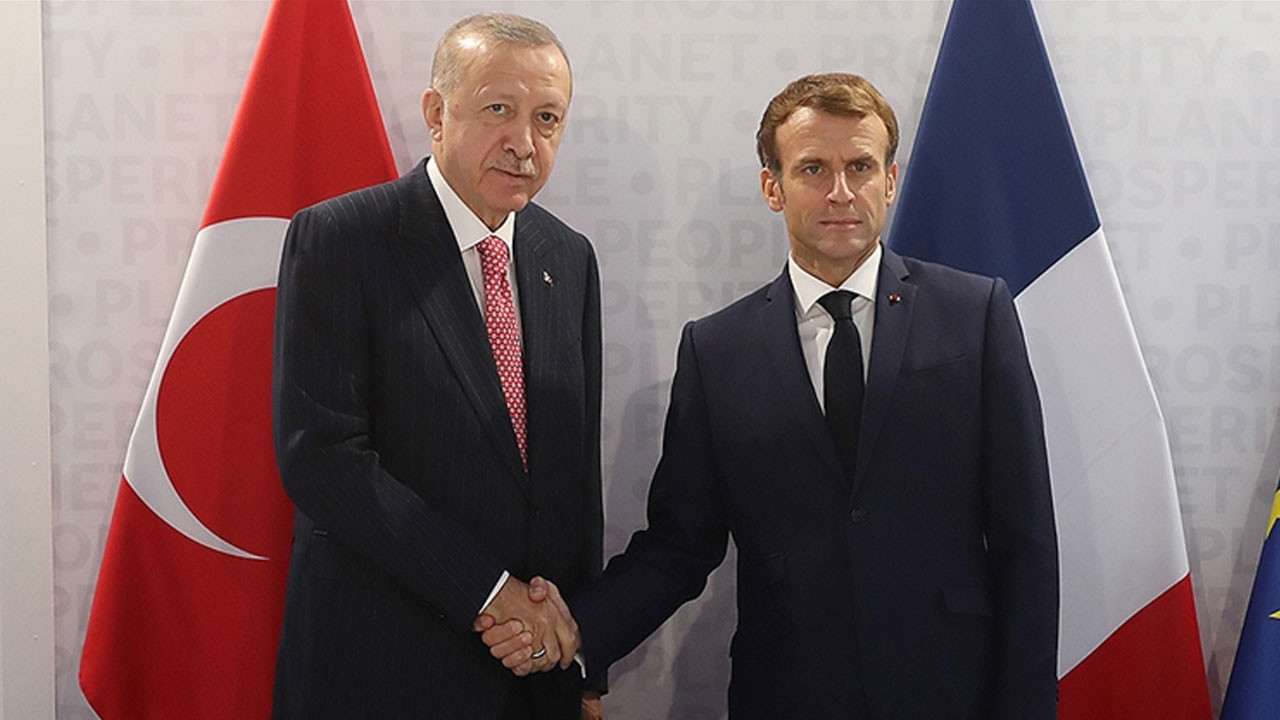 Cumhurbaşkanı Erdoğan, Macron ile görüştü