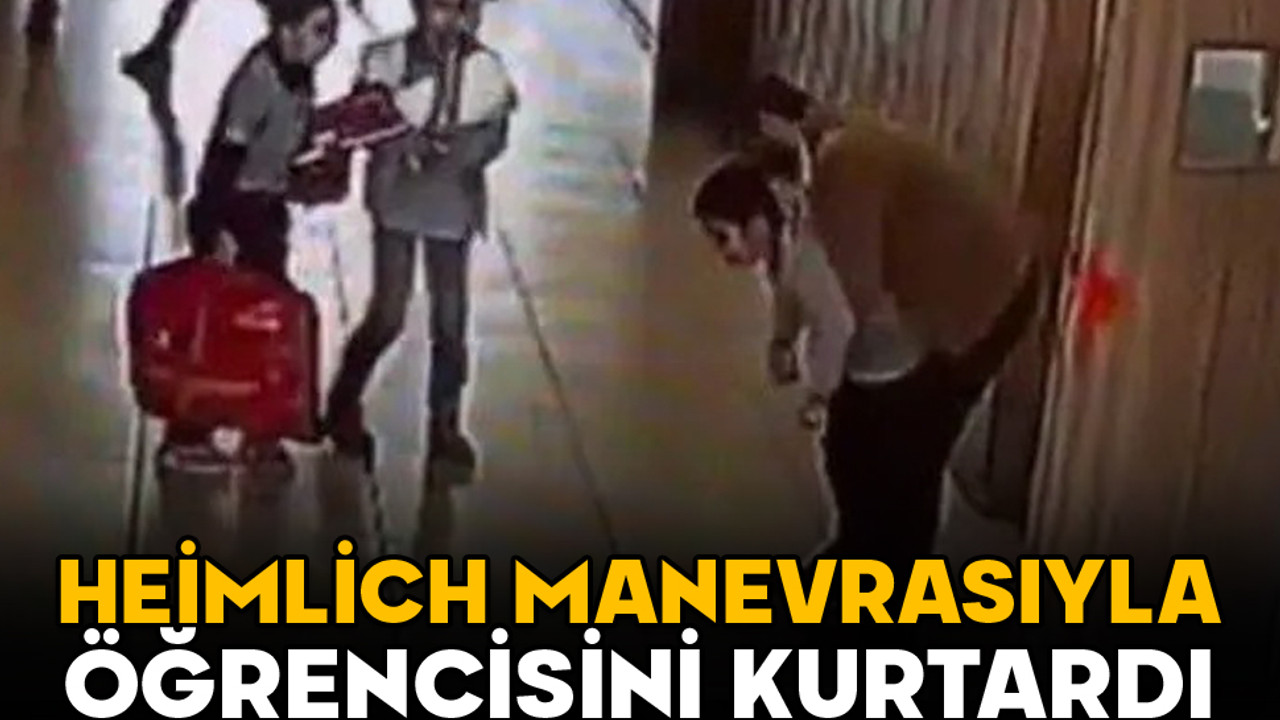 Cizre'de okul müdürü öğrenciyi Heimlich manevrasıyla kurtardı