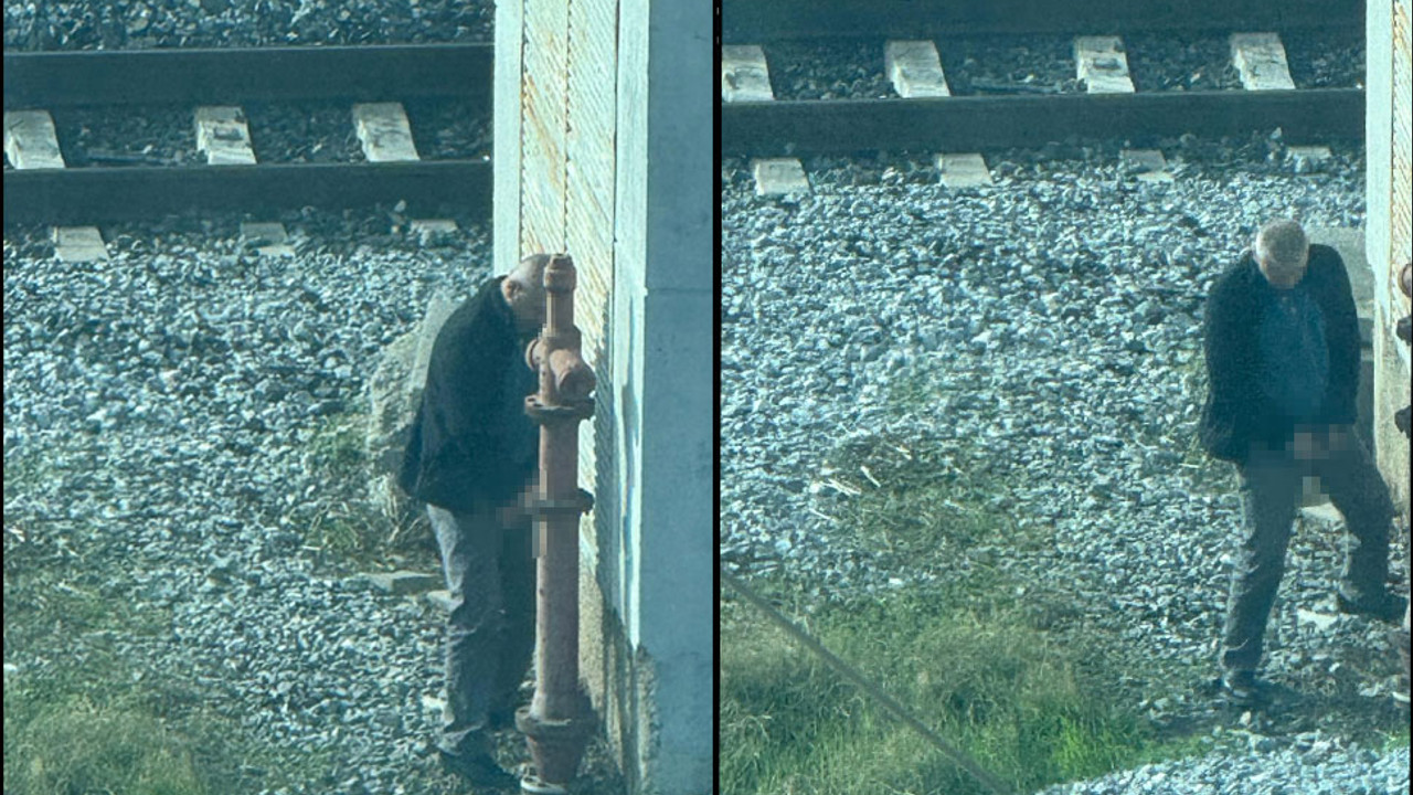 Tren istasyonunda “pes” dedirten görüntü