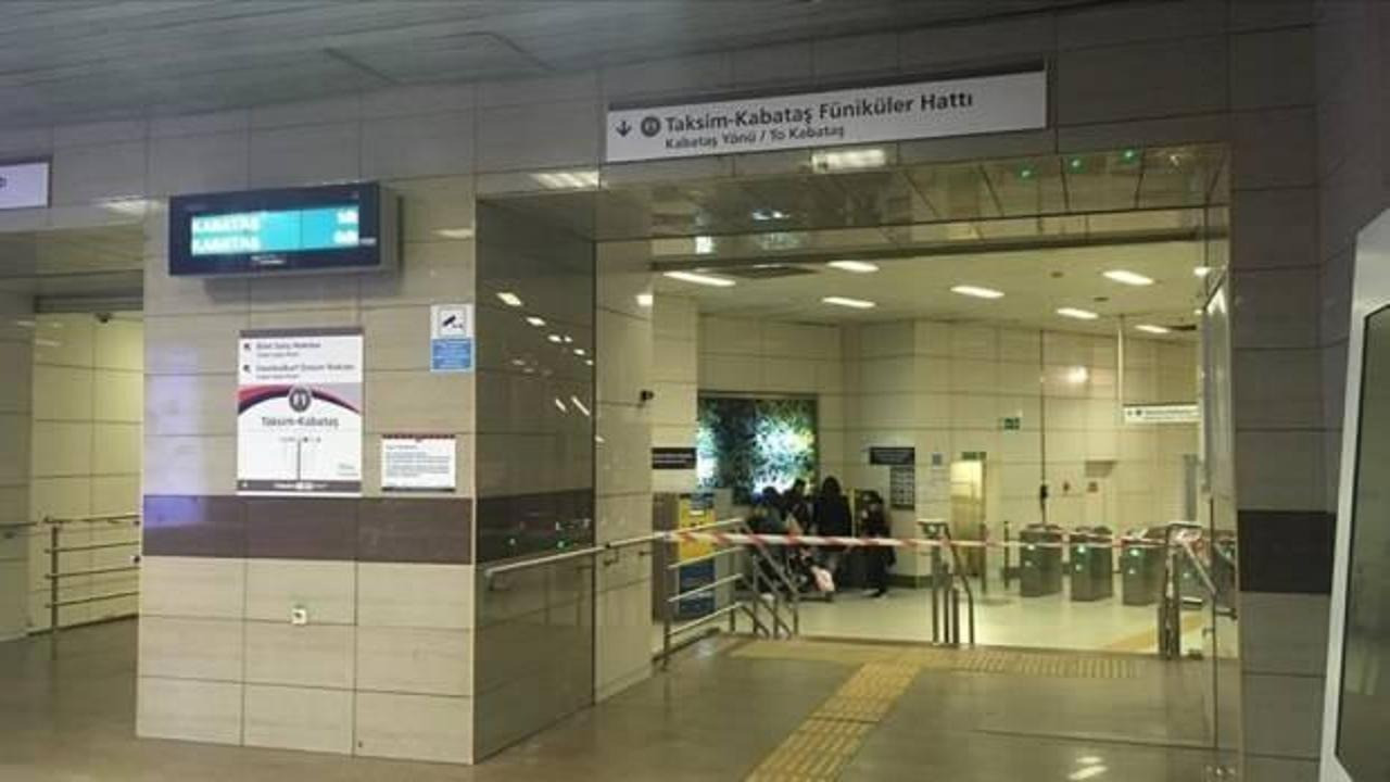 Taksim-Kabataş füniküler hattında teknik arıza