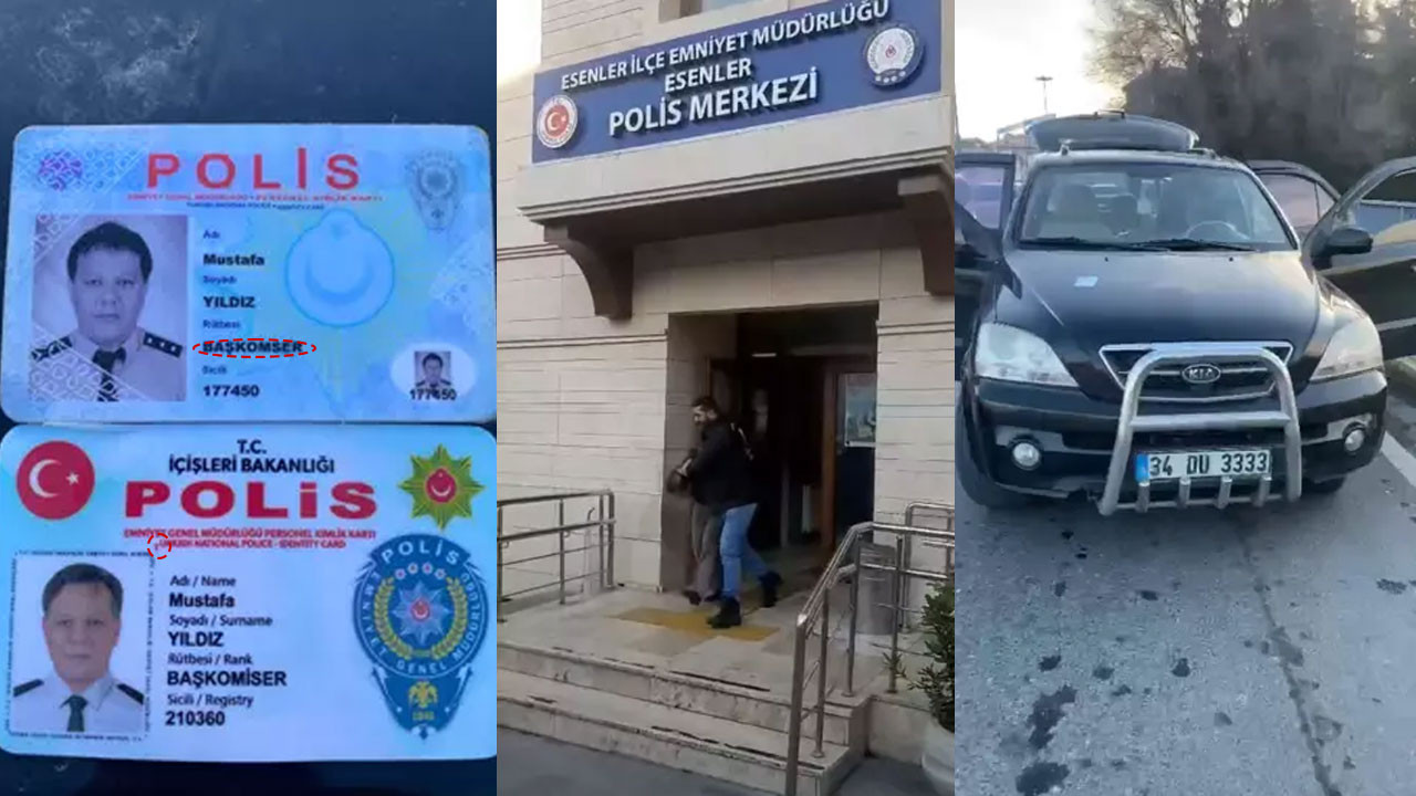 Sahte polisi typo ele verdi