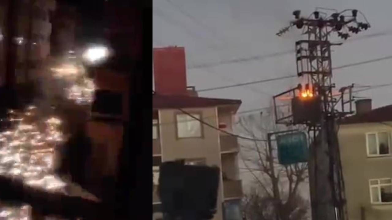 Bir ilçede korkunç olay: Elektrik telleri ve trafolar patladı