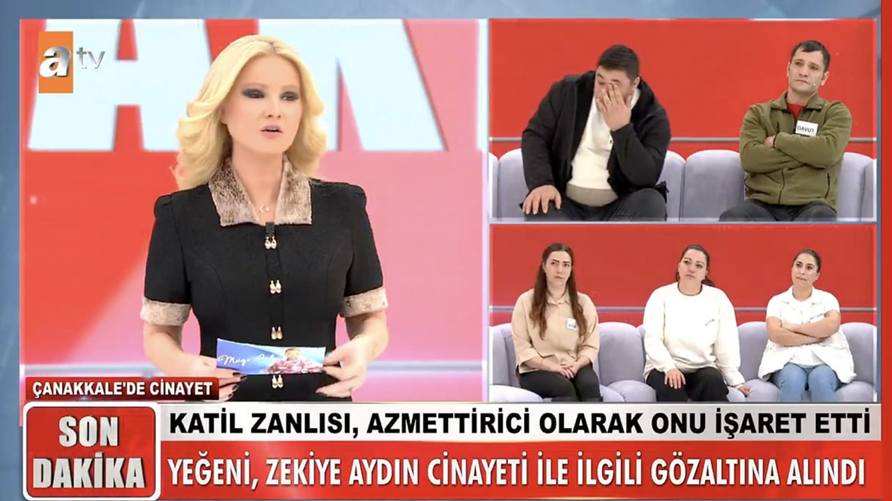 Müge Anlı’da cinayet sarmalı! Canlı yayında gözaltı haberini böyle aldılar