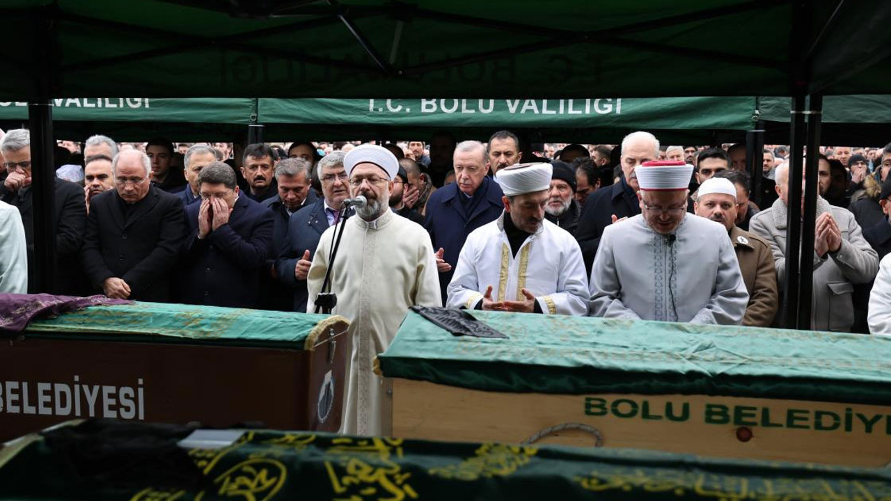 Cumhurbaşkanı Erdoğan Bolu'da cenaze töreninde konuştu: Yüreğimiz yandı