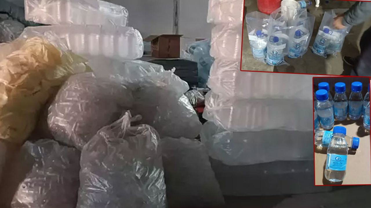 Çeşme suyunu zemzem diye şişeleyen depoya baskın