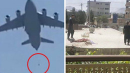 Kabil'den korkunç görüntüler: "Uçağa tutunan 2 Afgan düştü"