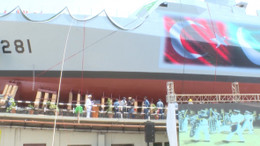 Pakistan MİLGEM Projesi'nin üçüncü gemisi Badr suyla buluştu