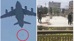 Kabil'den korkunç görüntüler : "Uçağa tutunan 2 Afgan düştü"