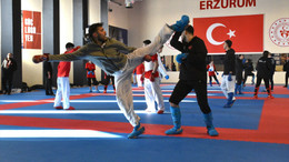 Dünya şampiyonu Sakaryalı karateci Yusuf, Avrupa şampiyonluğuna Erzurum'da hazırlanıyor