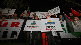 ABD'nin Ankara Büyükelçiliği önünde İsrail protestosu