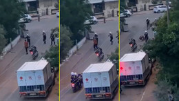 Polis, bıçaklı saldırganı bacağından böyle vurdu