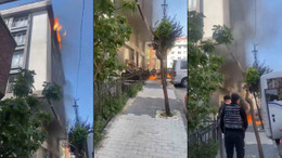Daireyi boşaltmak istemeyen adam binayı ateşe verdi