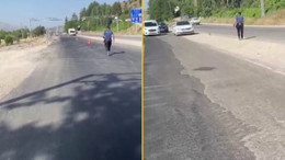 Polis hayat kurtarmak için koştu