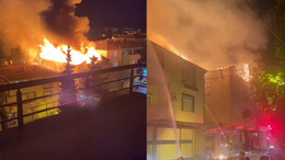 Mahalleyi ateşe verdi; Vatandaşın elinden polis zor aldı!