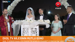 Ekol TV spikeri Okan Ateş ve prodüktör Kübra Küçükahmet evlendi