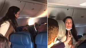 Kadın yolcu uçakta dehşet saçtı!