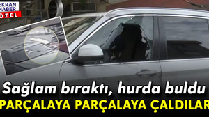 Sağlam bıraktı hurda buldu! Parçalaya parçalaya çaldılar