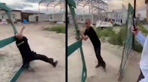 Teftişe gelen Valiyi sarhoş bekçi karşıladı!