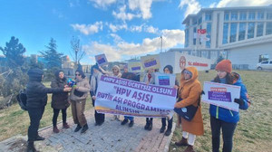Ankara'da 'HPV aşısı' için basın açıklaması