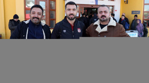 Sivasspor kafilesi, MKE Ankaragücü karşılaşması için Ankara'ya YHT ile gitti