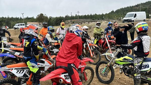 Motosiklet Federasyonu kış kampında viraj ve rampa atlama eğitimleri yapıldı